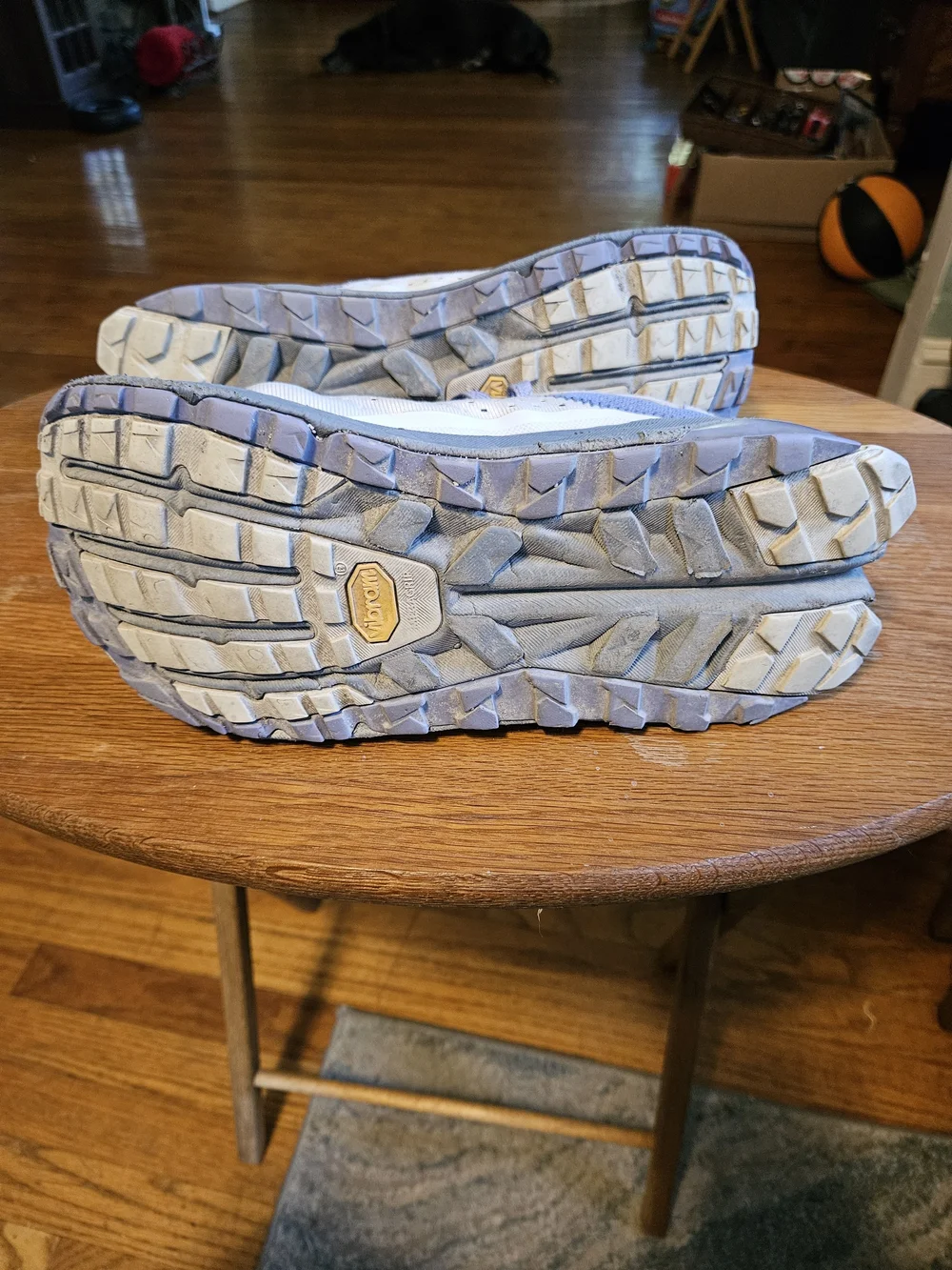 Altra Olympus 6 Women's 9 Gray Blue Trail Running Shoes Vibram Hiking AL0A85NK24